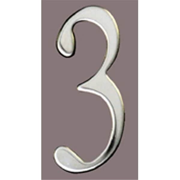 Classic Accessories Stnls Steel Address Numbers Size - 3 Number - 3-Stainless Steel VE126736 - main